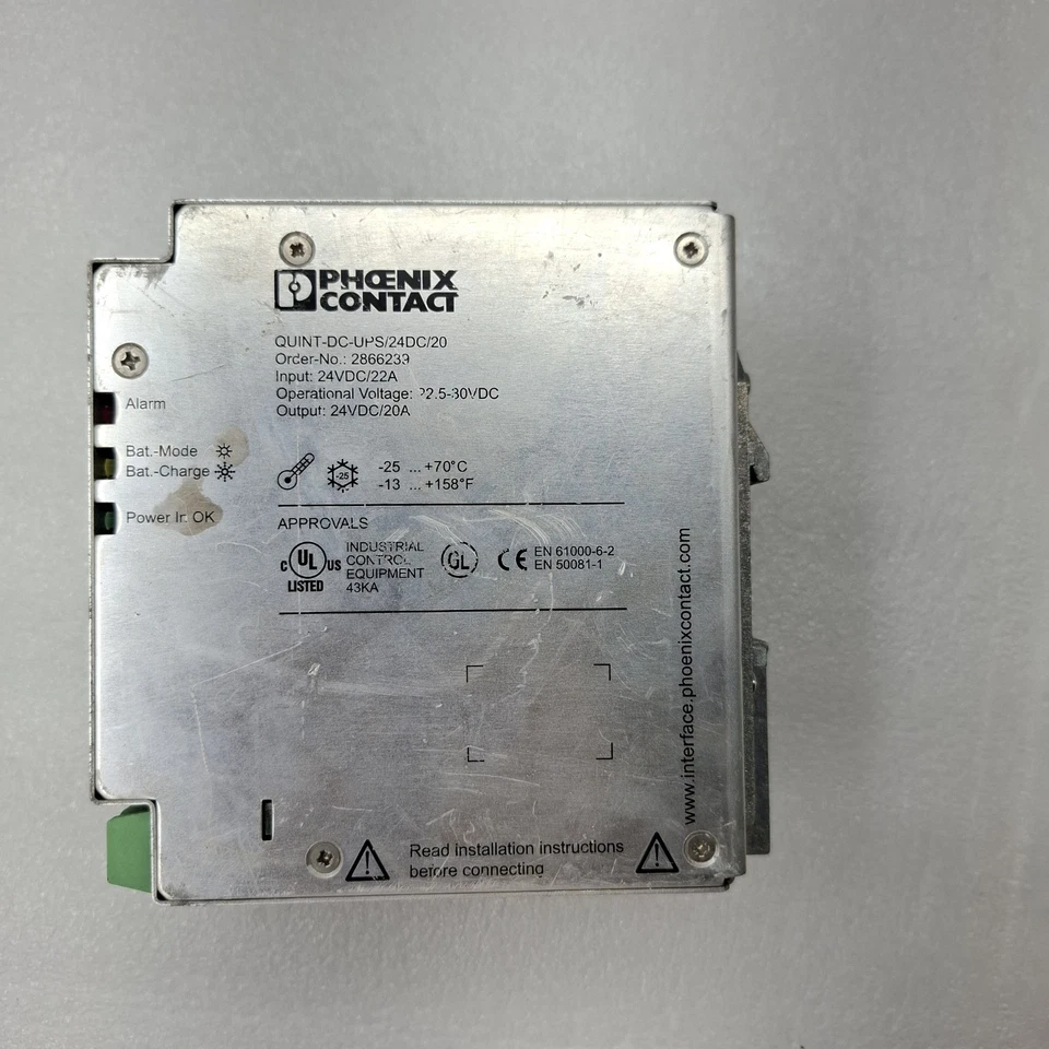 PHOENIX CONTACT QUINT-DC-UPS/24DC/20 24VDC 20A (USED)